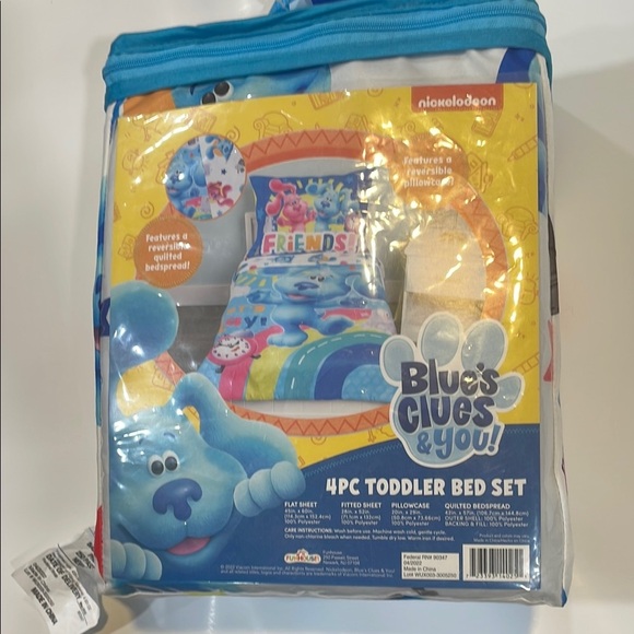 Nickelodeon Other - Nickelodeon Blue's Clues & You! 4-Piece Toddler Bed Set